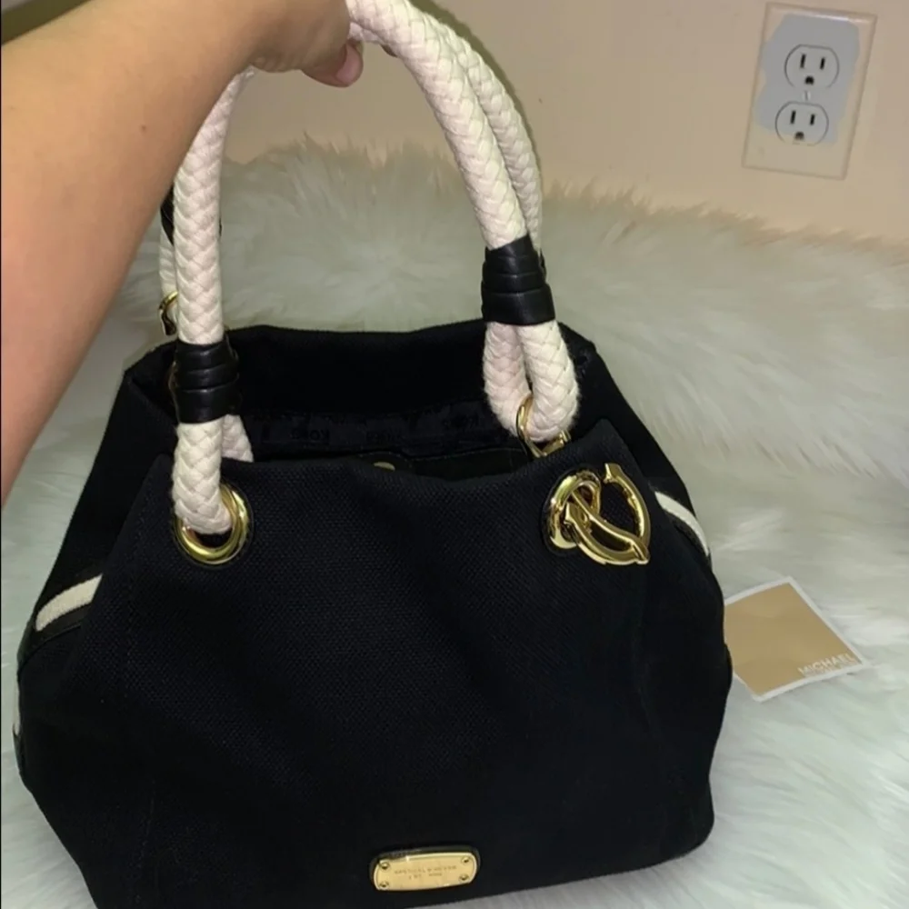MICHAEL KORS MARINA NAUTICAL GOLD ANCHOR ROPE TOTE